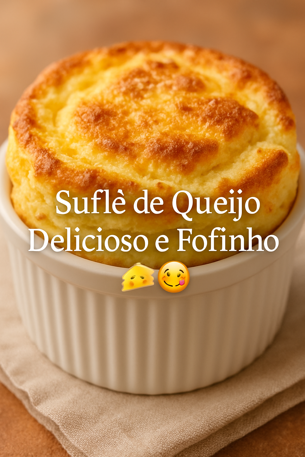 Suflê de Queijo Delicioso e Fofinho 🧀😋 - receita deliciosa de suflê de