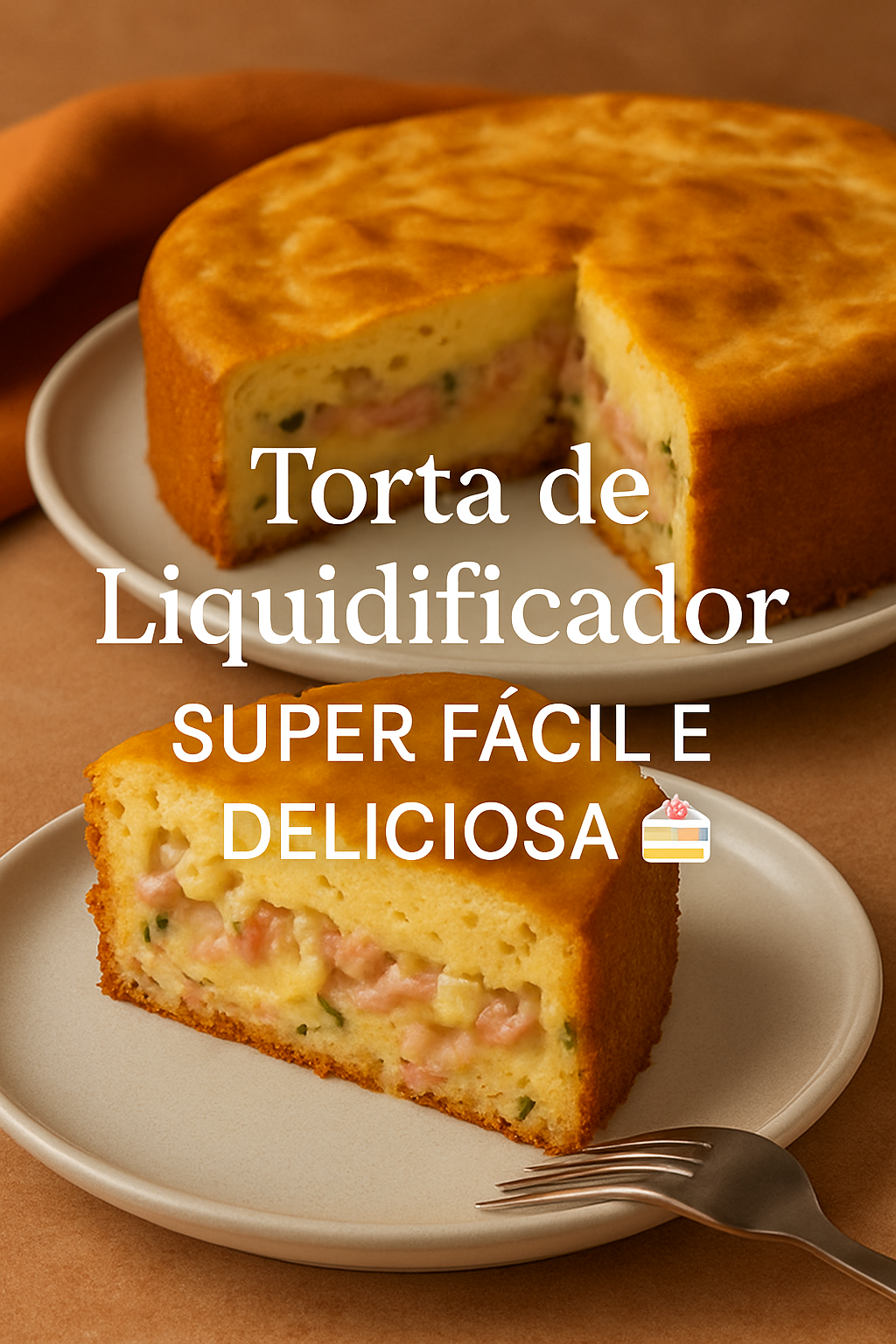 Torta de Liquidificador Super Fácil e Deliciosa 🍰 - receita deliciosa de torta de