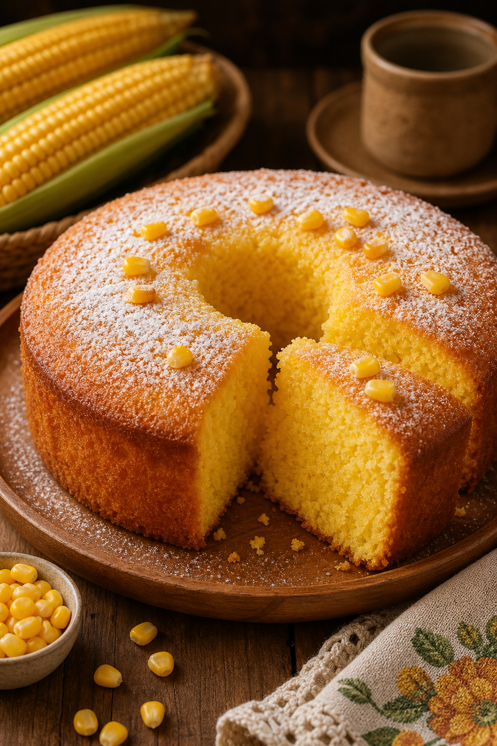 Bolo de Fubá Fofinho da Vovó 🌽✨: 40 Minutos de Preparo | Receita Fácil 1 Bolo de Fubá Fofinho da Vovó 🌽✨ - receita deliciosa de bolo de