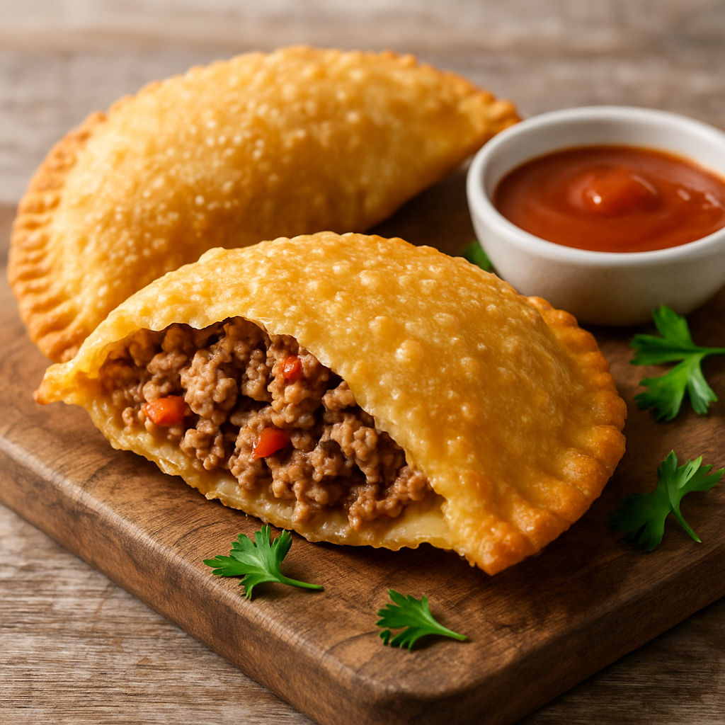 Empanada de Carne Brasileira 🍖🥟: 85 Minutos de Preparo | Receita Fácil 2 Empanada de Carne Brasileira 🍖🥟 - receita deliciosa de empanada de