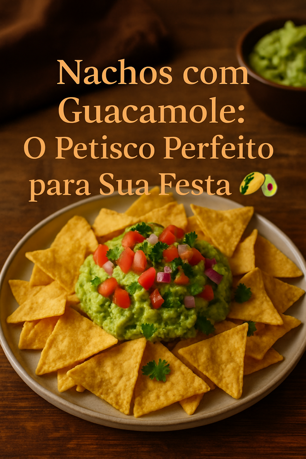 Nachos com Guacamole: O Petisco Perfeito para Sua Festa 🌮🥑 - receita deliciosa de nachos com