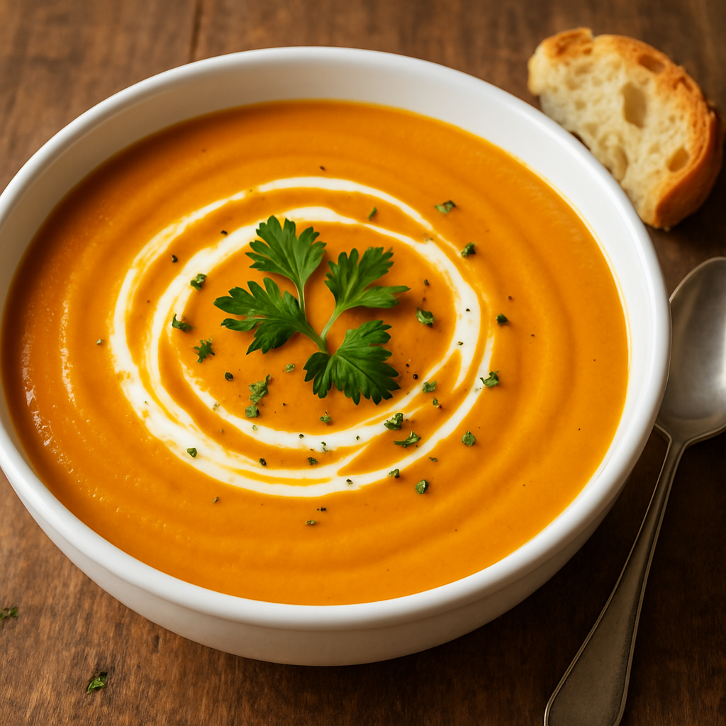 Creme de Abóbora Cremoso 🎃🍲: 40 Minutos de Preparo | Receita Fácil 2 Creme de Abóbora Cremoso 🎃🍲 - receita deliciosa de creme de
