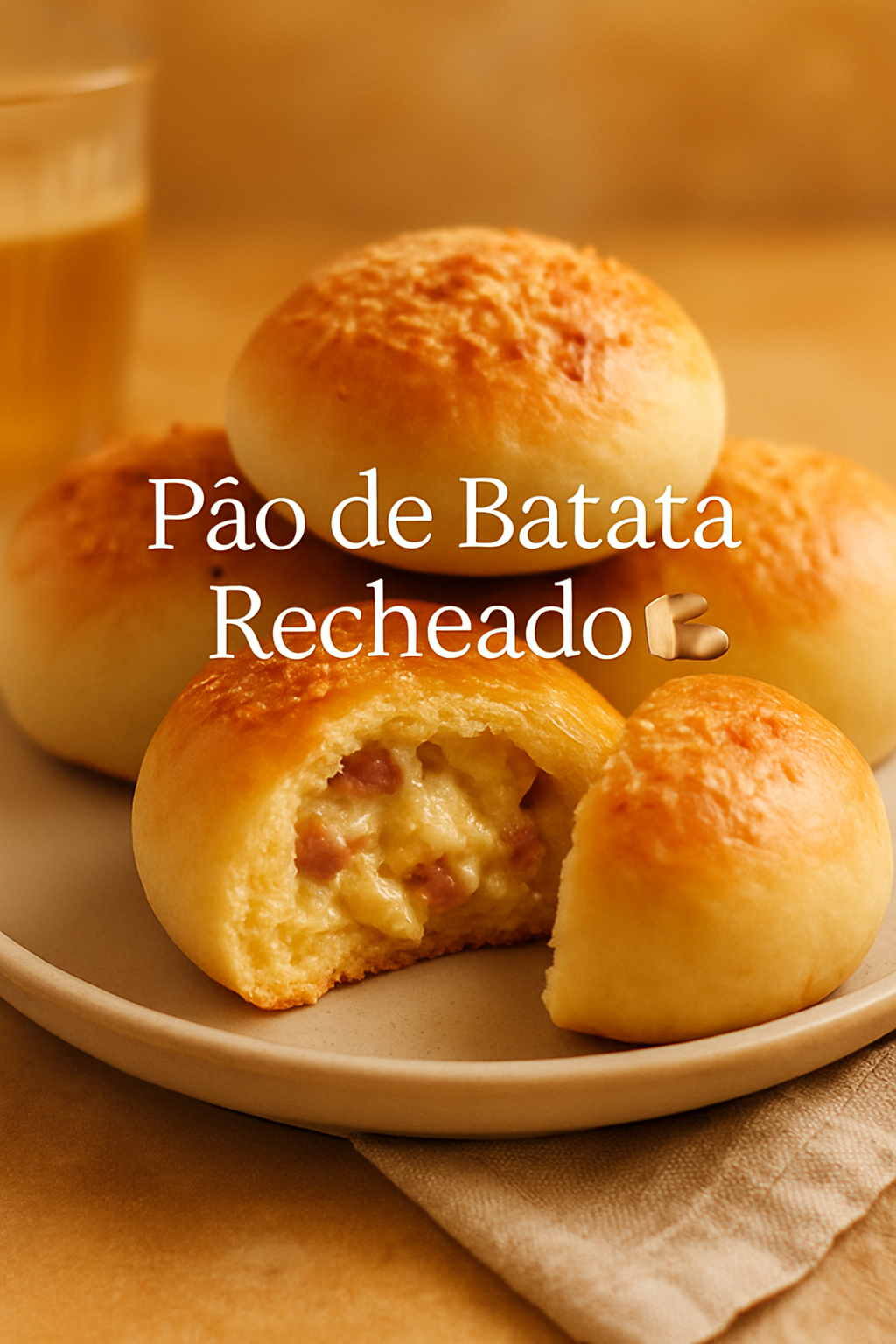 Pão de Batata Recheado 🍞🥔 - receita deliciosa de pão de