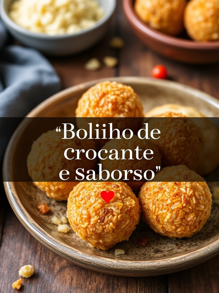 Bolinho de Arroz Crocante e Saboroso 🍚✨ - receita deliciosa de bolinho de