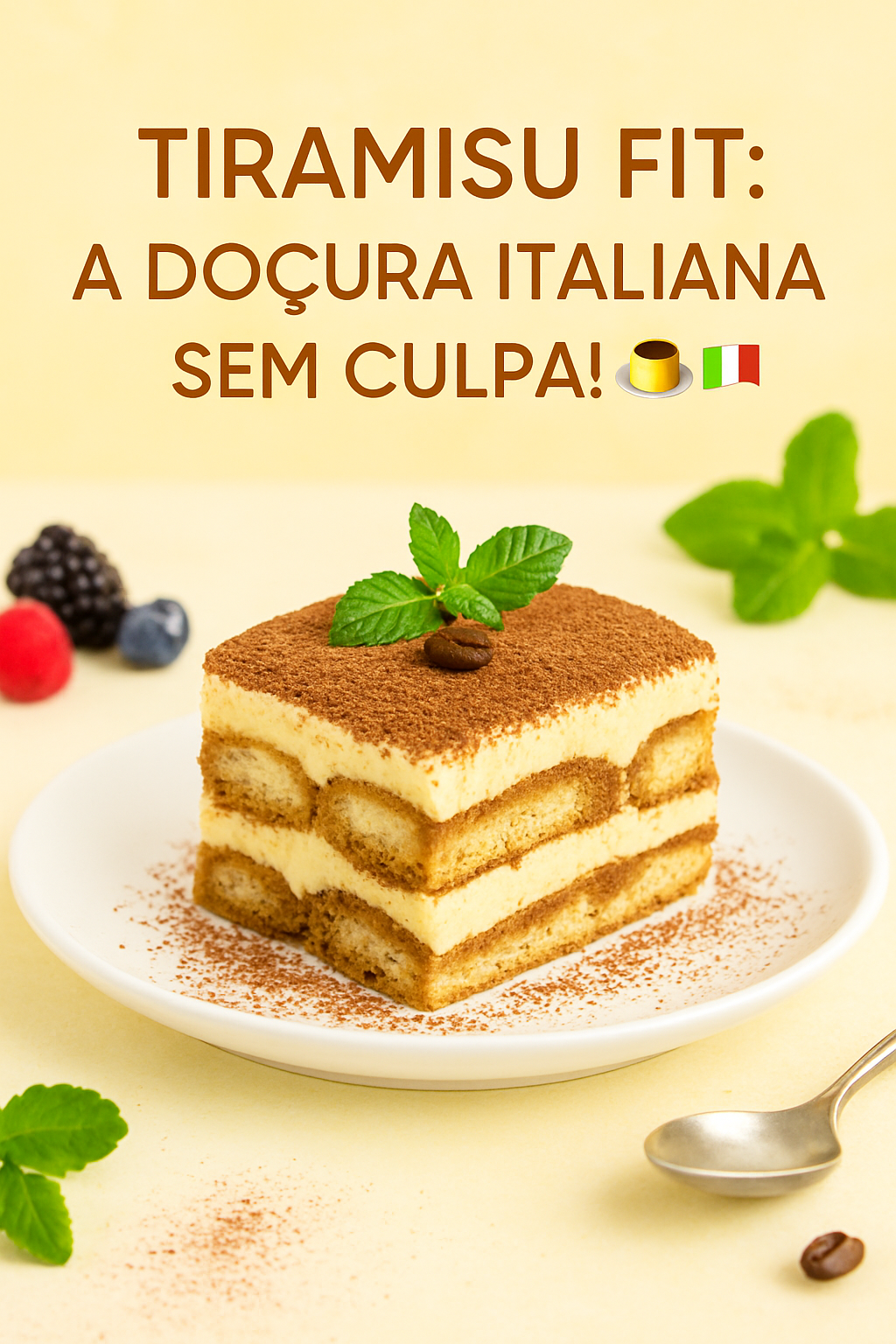 Tiramisu Fit: A Doçura Italiana Sem Culpa! 🍮✨🇮🇹: 35 Minutos de Preparo | Receita Fácil 2 Tiramisu Fit: A Doçura Italiana Sem Culpa! 🍮✨🇮🇹 - receita deliciosa de tiramisu fit: