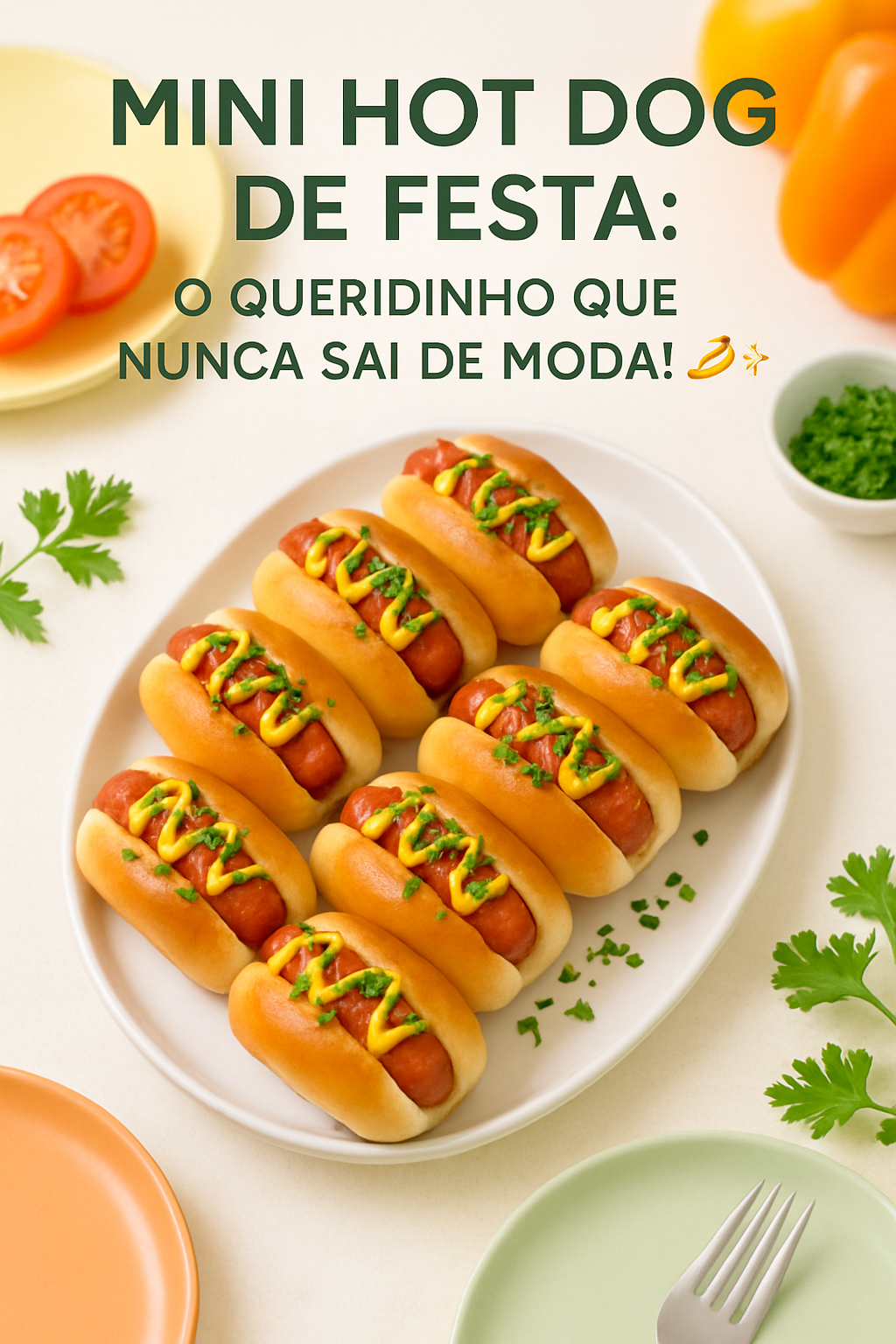 Mini Hot Dog de Festa: O Queridinho que Nunca Sai de Moda! 🌭✨ - receita deliciosa de mini hot