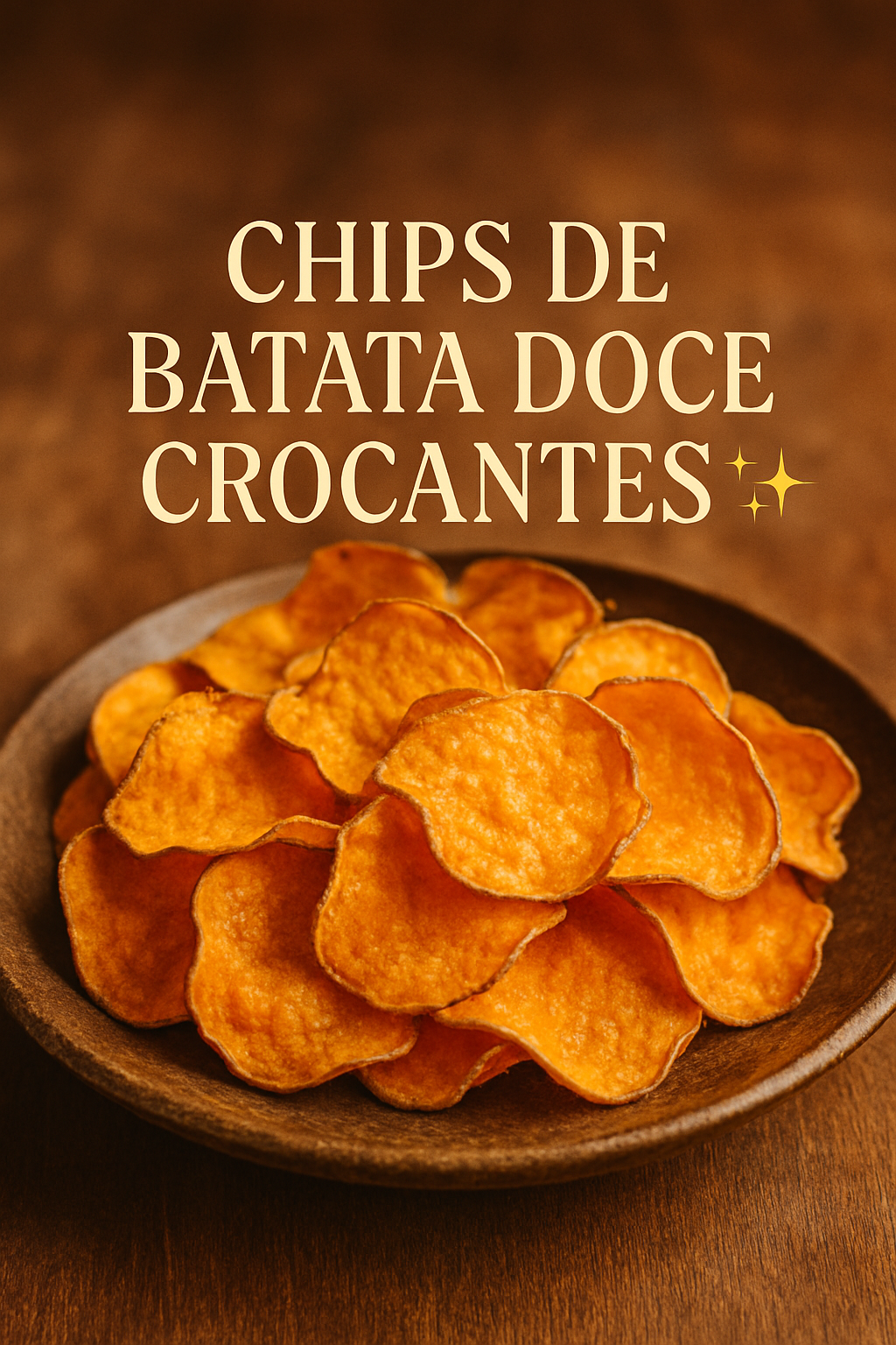Chips de Batata Doce Crocantes 🍠✨: 35 Minutos de Preparo | Receita Fácil 2 Chips de Batata Doce Crocantes 🍠✨ - receita deliciosa de chips de