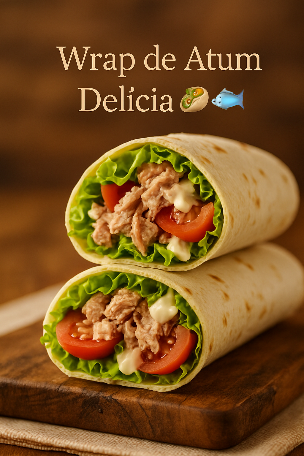 Wrap de Atum Delícia 🥙🐟: 45 Minutos de Preparo | Receita Intermediário 2 Wrap de Atum Delícia 🥙🐟 - receita deliciosa de wrap de