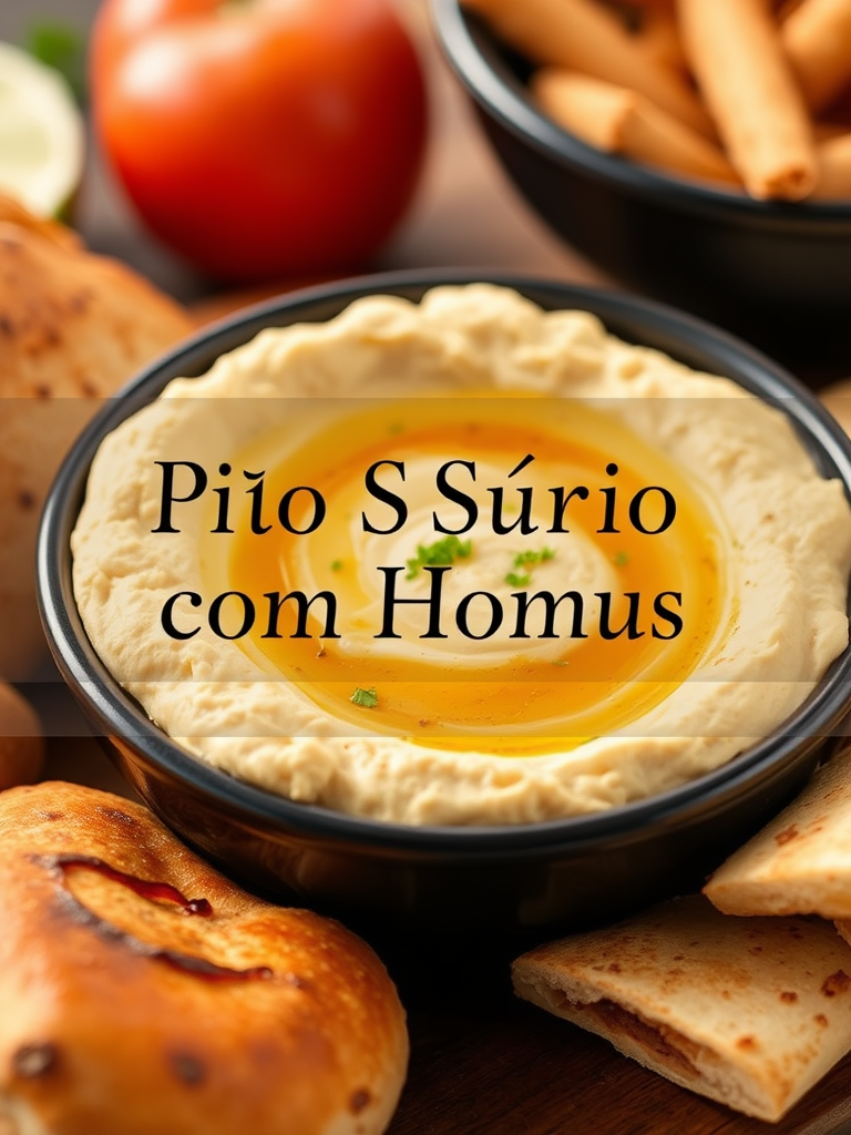 Pão Sírio com Homus: O Clássico Libanês para Eventos Especiais 🥙✨ - receita deliciosa de pão sírio
