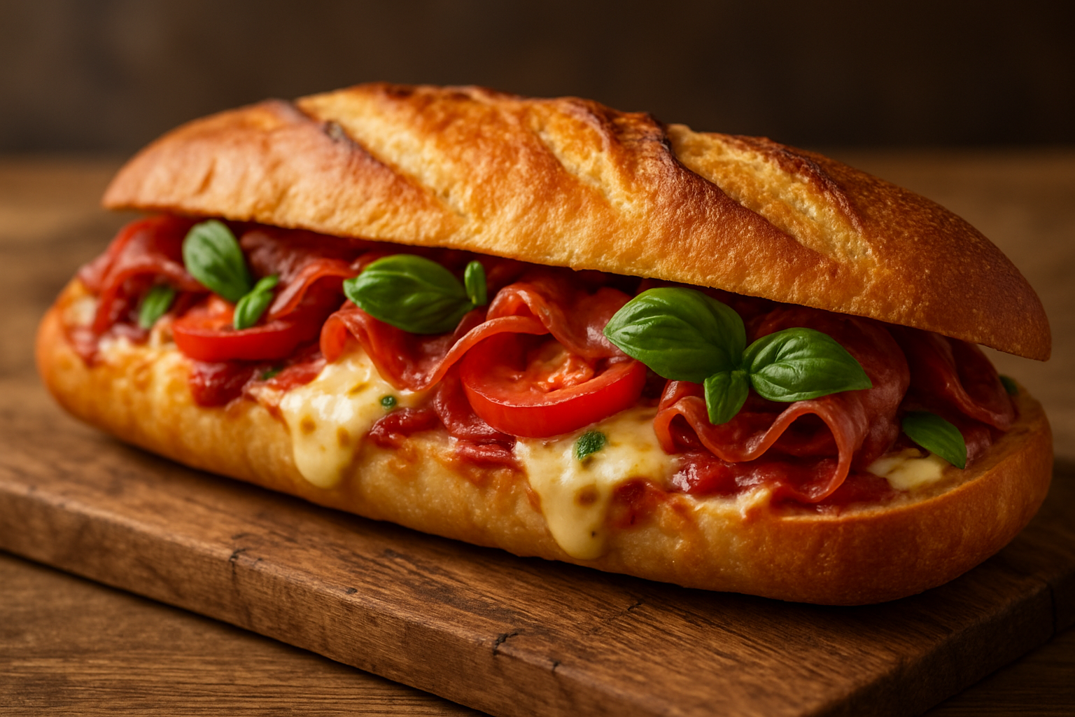 Baguete Recheada Italiana 🍞❤️: 60 Minutos de Preparo | Receita Intermediário 2 Baguete Recheada Italiana 🍞❤️ - receita deliciosa de baguete recheada