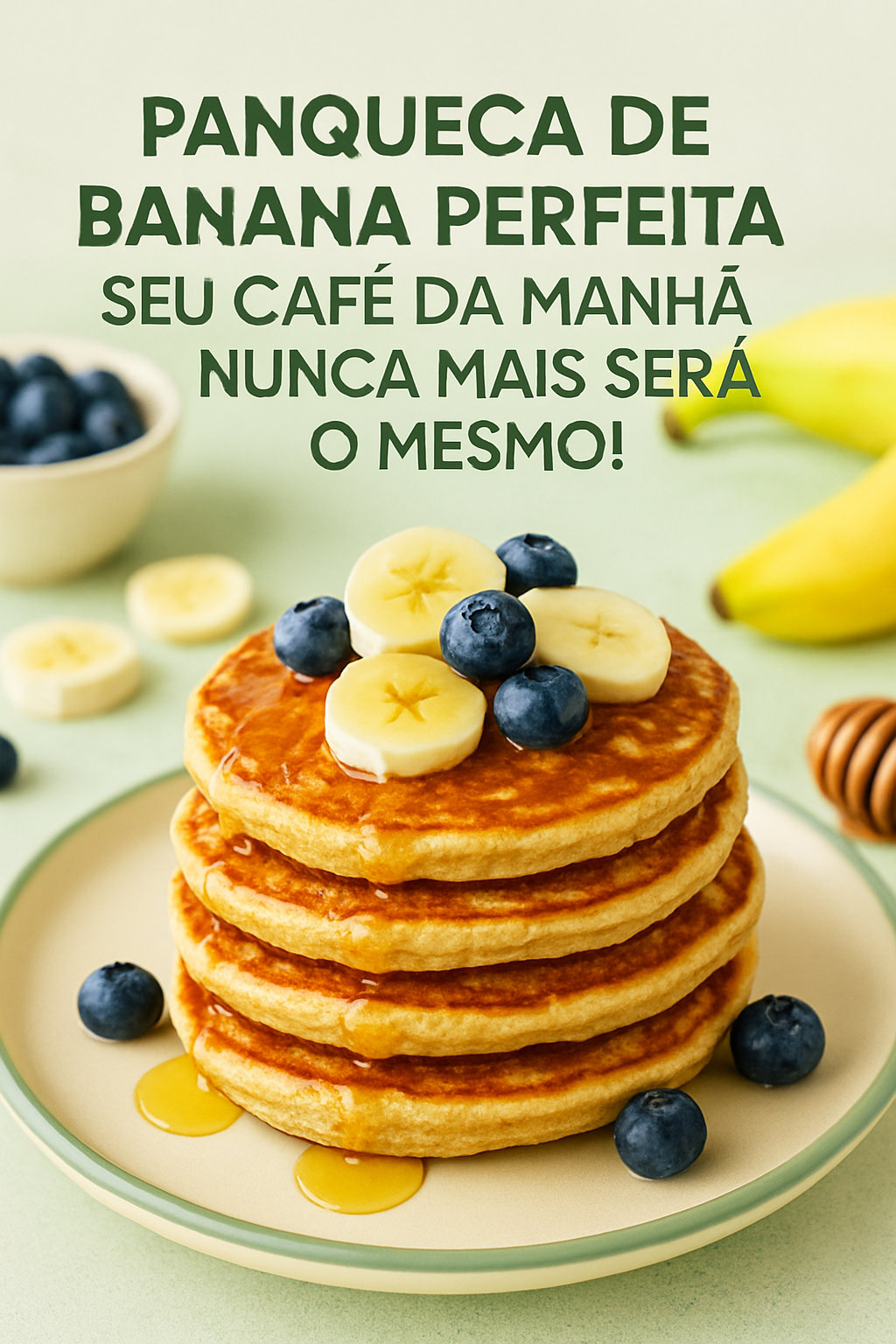 Panqueca de Banana Perfeita 🍌: Seu Café da Manhã Nunca Mais Será o Mesmo! - receita deliciosa de panqueca de