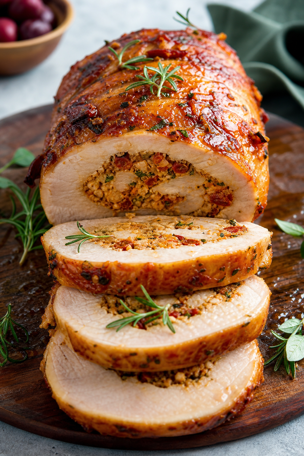 Lombo de Porco Recheado Suculento 🐷✨ - receita deliciosa de lombo de