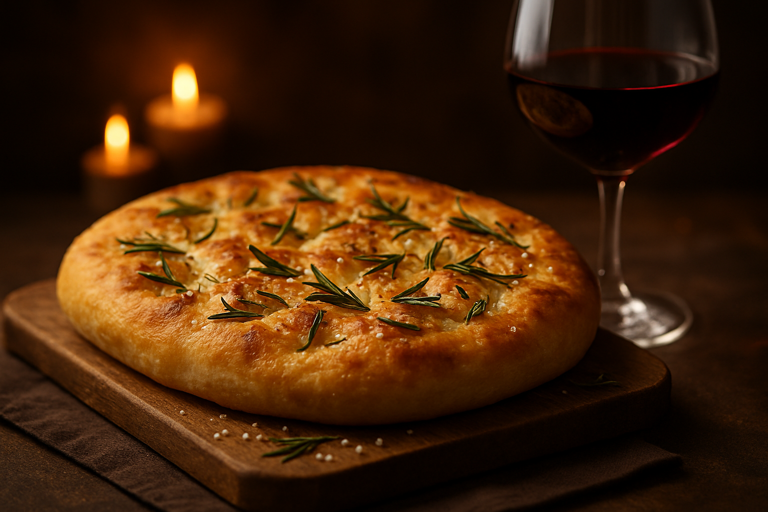 Focaccia Italiana: Perfeita para um Jantar Romântico 🍷🍞: 55 Minutos de Preparo | Receita Intermediário 2 Focaccia Italiana Perfeita para um Jantar Romântico 🍷🍞 - receita deliciosa de focaccia italiana
