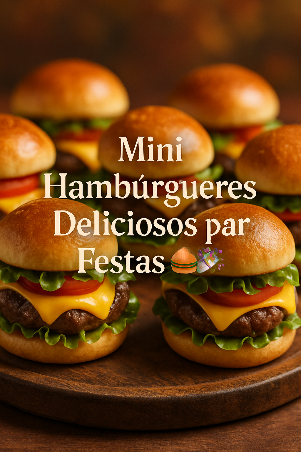 Mini Hambúrgueres Deliciosos para Festas 🍔🎉 - receita deliciosa de mini hambúrgueres