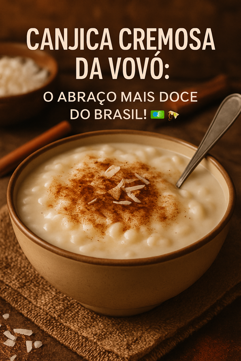 Canjica Cremosa da Vovó: O Abraço Mais Doce do Brasil! 🇧🇷🌽✨ - receita deliciosa de canjica cremosa