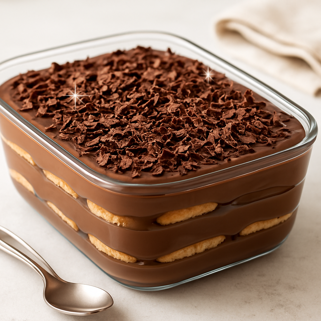 Pavê de Chocolate 🍫✨: 50 Minutos de Preparo | Receita Intermediário 2 Pavê de Chocolate 🍫✨ - receita deliciosa de pavê de