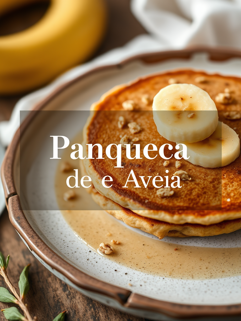 Panqueca de Banana e Aveia 🍌🥞 - receita deliciosa de panqueca de